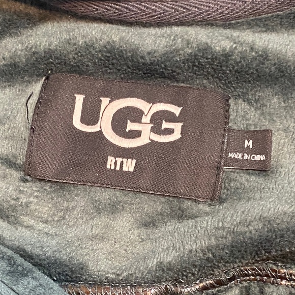 UGG Hixson Dark Green/Grey Velour Jumpsuit - Picture 8 of 8